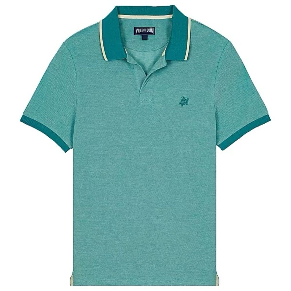 Vilebrequin Pique Polo Shirt Emerald Multi Green Size XL